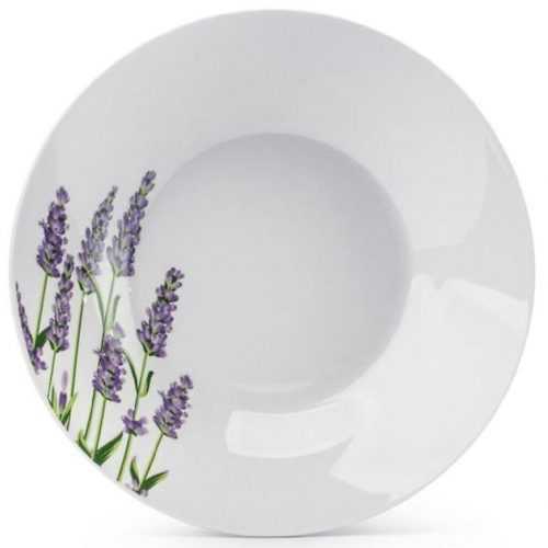 Keramický talíř kulatý hluboký 23cm Levandule Baumax