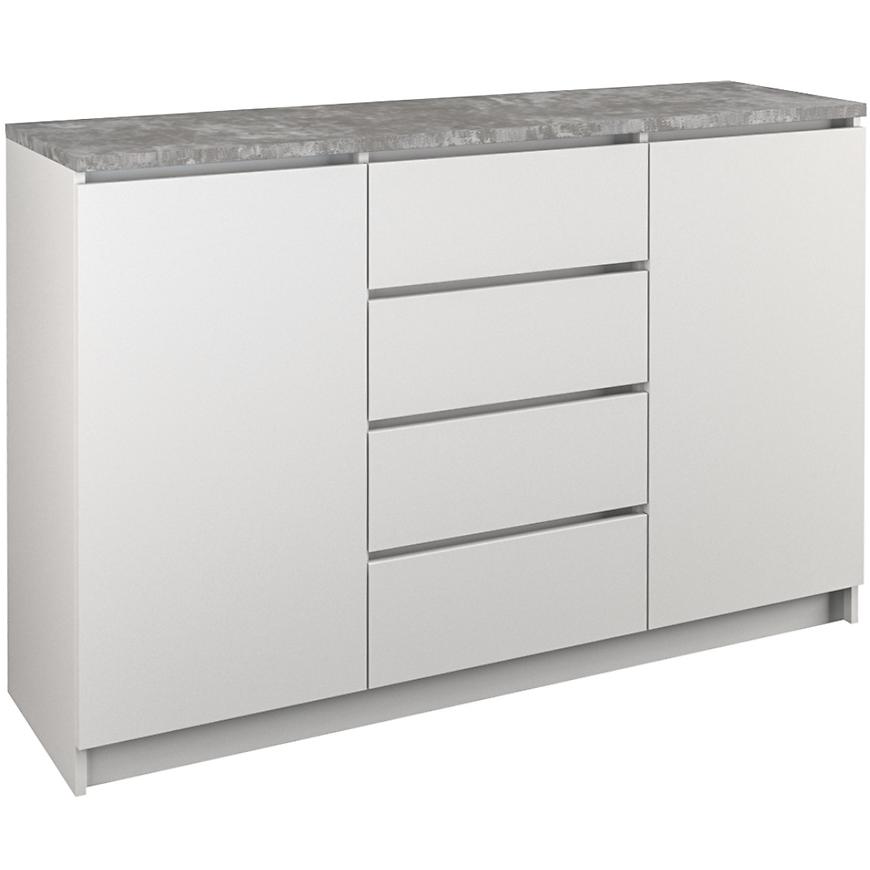 Komoda 2d4s B22 Bílý -Beton Baumax