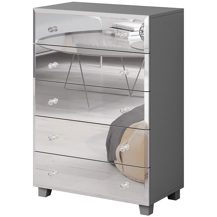 Komoda Bellagio 45 5S Šedá Baumax