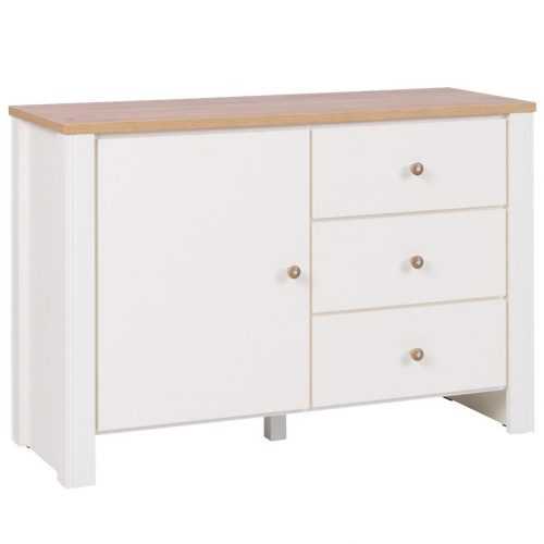 Komoda Berg 116cm Crem/Dub Zlatý Baumax