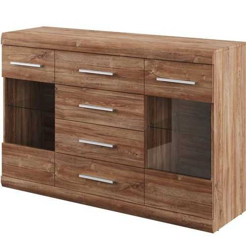 Komoda Sklo Coria 141cm Dub Styrling Baumax