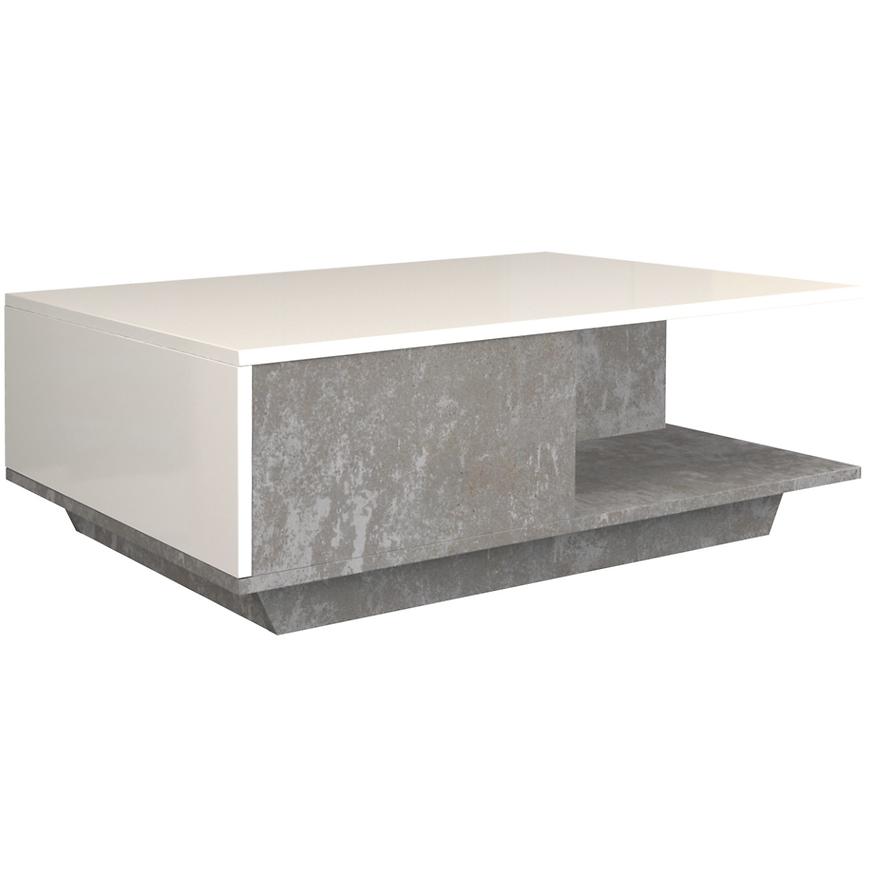 Konferenční Stolek Denver Beton/Bílý Lesk Baumax