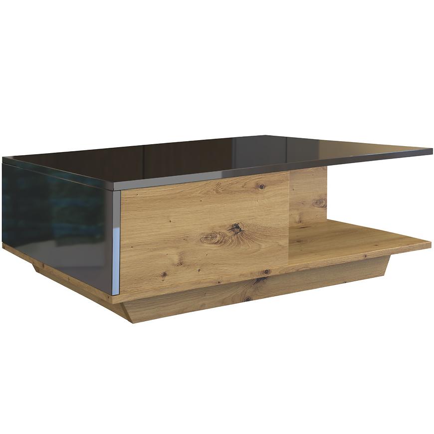 Konferenční Stolek Denver Dub Artisan/Černý Lesk Baumax