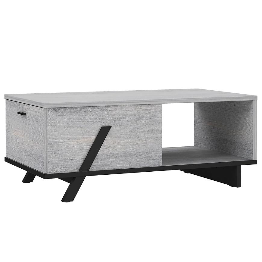 Konferenční Stolek Golden State Severský Šedý Dub/Černá Baumax