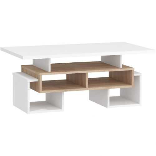 Konferenční Stolek Rio 110cm Světlý Dub Sonoma/Bílý S Baumax