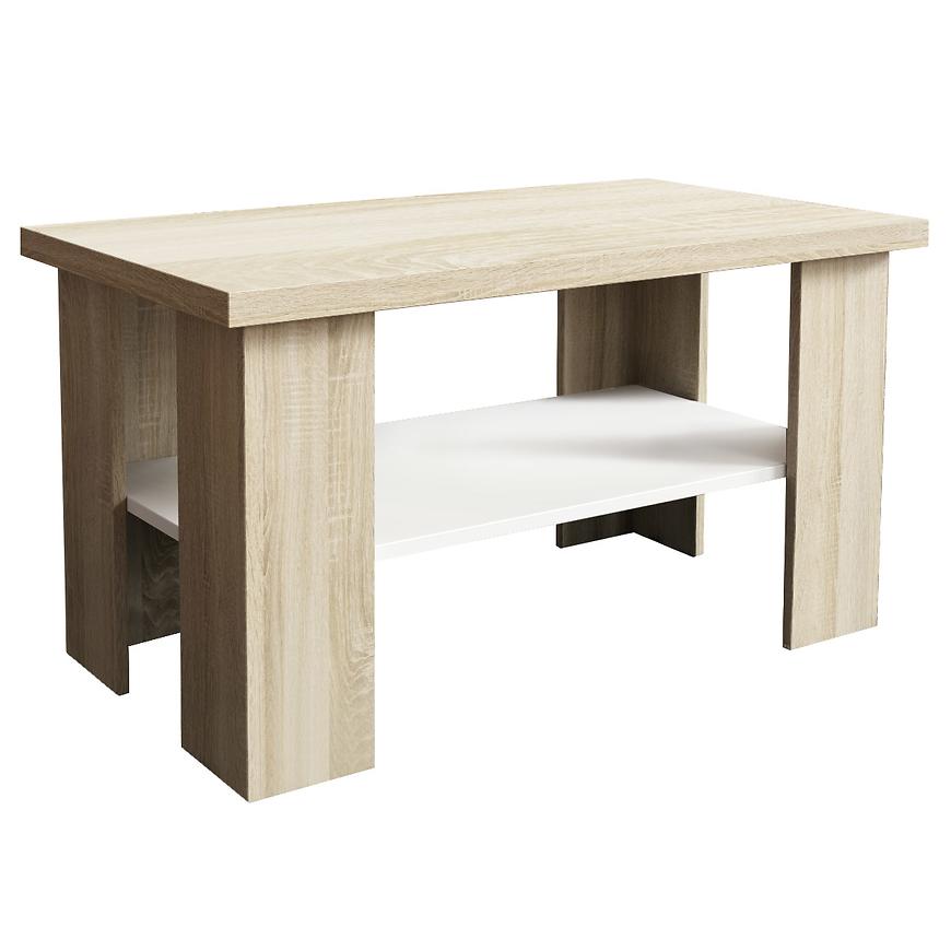 Konferenční stolek Olga Bílý/Dub Sonoma Baumax