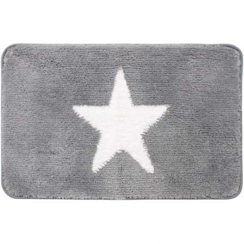 Koupelnová předložka Elvis šedobílá 80x50cm Baumax