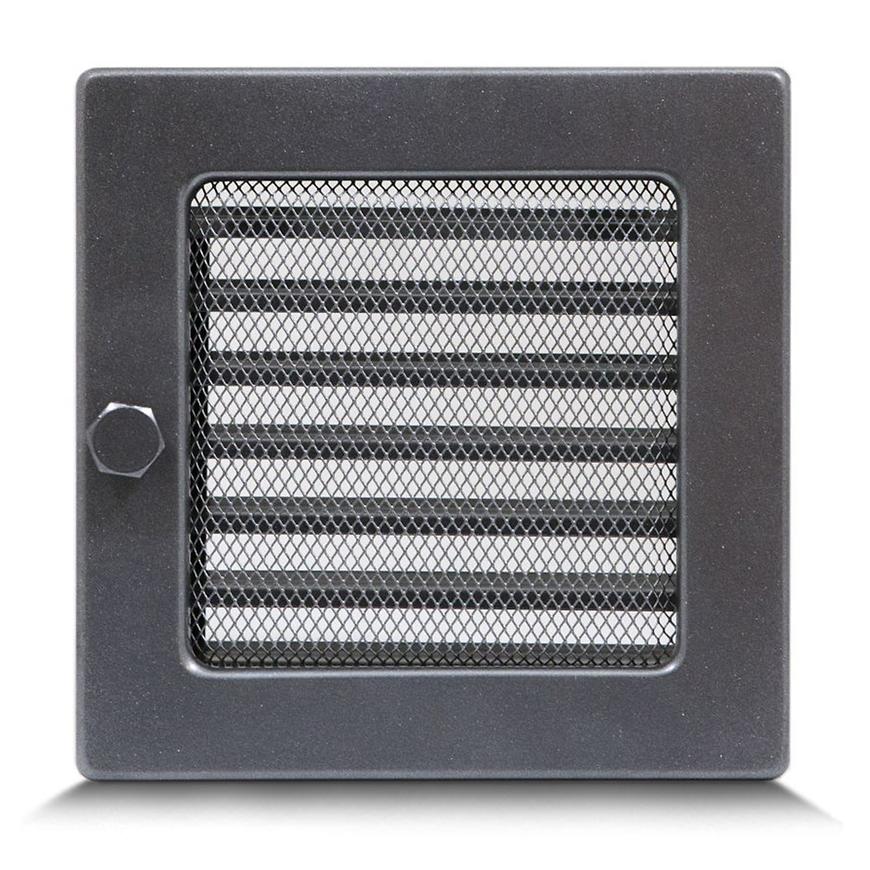 Krbová mřížka 17X17 grafit se žaluzií Baumax