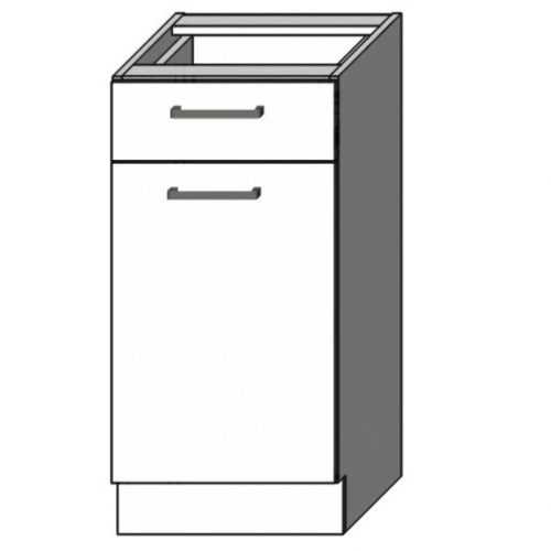 Kuchyňská Skříňka Vita D40 S1 Pl Bílá/Lesk Baumax