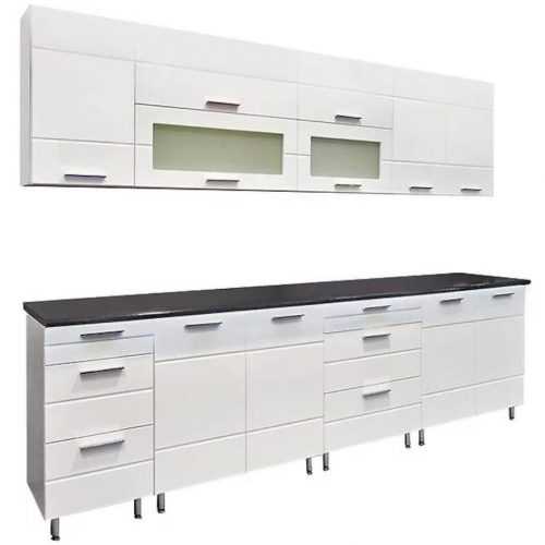 Kuchyňská linka Fresh 260cm Bílá Lesk Baumax