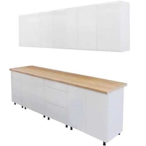 Kuchyňská linka Monaco 260cm Bílá Lesk Baumax