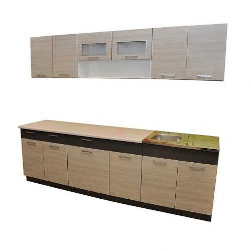 Kuchyňská linka Moreno 260cm s pracovní deskou