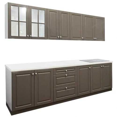 Kuchyňská linka Rodzinka 260cm Šedá/Bílá Baumax