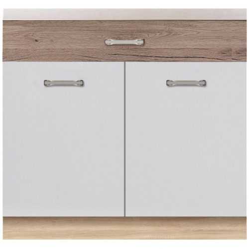 Kuchyňská skříňka Econo 7D Dub Sonoma/Bílý/San Remo Baumax