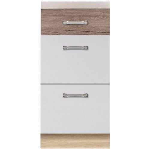 Kuchyňská skříňka Econo 8D Dub Sonoma/Bílý/San Remo Baumax