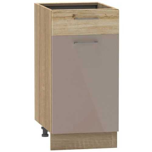 Kuchyňská skříňka Mocca D40 S/1 P/L Macate Lesk Bb Baumax