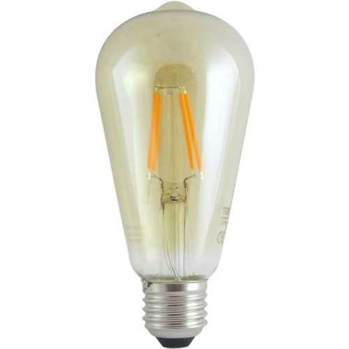 LED žárovka 4W E27 gold decor filament 2000K Trixline