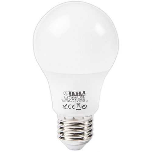 LED žárovka Bulb 9W E27 3000K Tesla