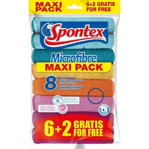 Microfibre 6+2 sada útěrek Spontex Baumax