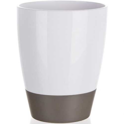 Miska na máchání ovál bílo-šedá Baumax