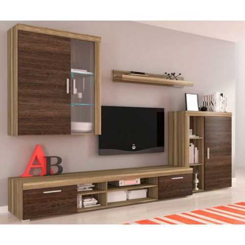 Nábytková Stěna Toronto 197cm Country Šedý/Arusha Venge Baumax