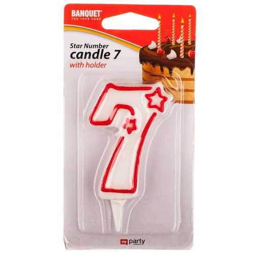 Narozeninová svíčka „7” 4430107 Baumax