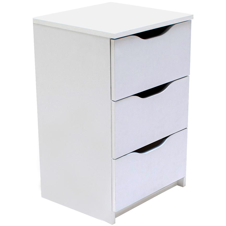 Noční Stolek Alexo 3s Bílý Mat Baumax