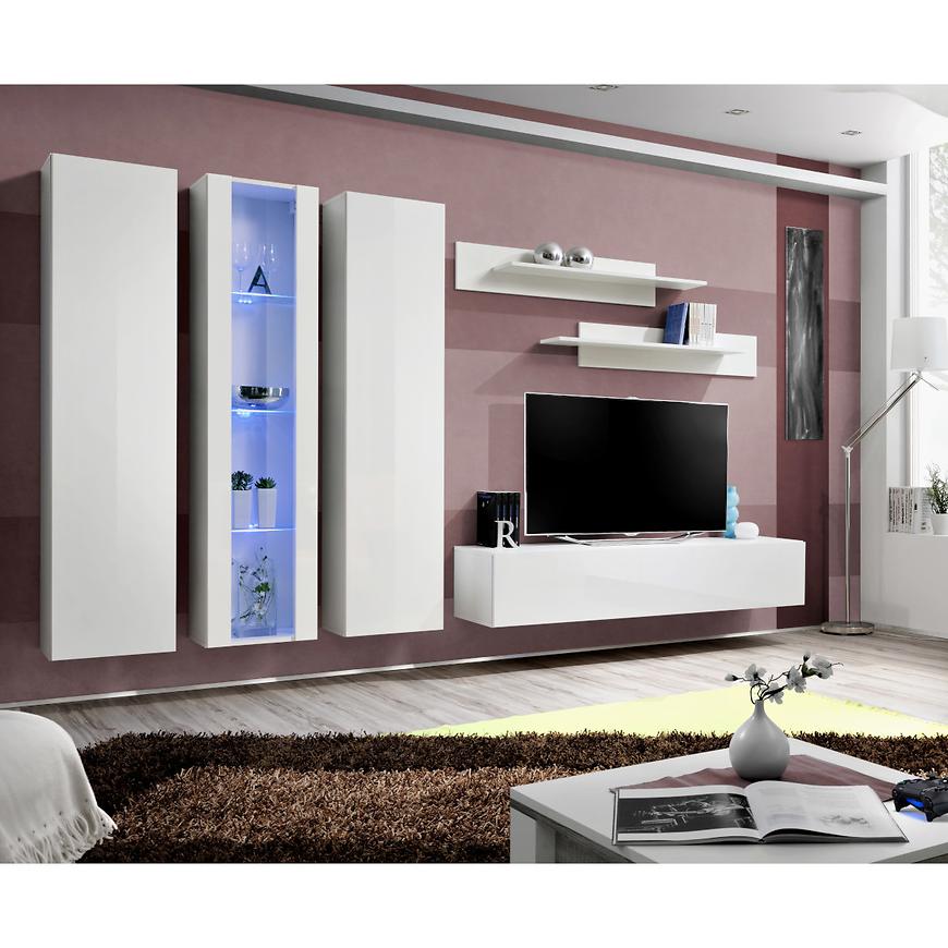 Obývací Stěna Fly C+Sklo Bily Ww Fy C4 Baumax