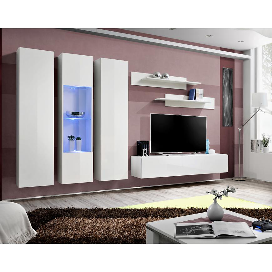 Obývací Stěna Fly C+Sklo Bily Ww Fy C5 Baumax