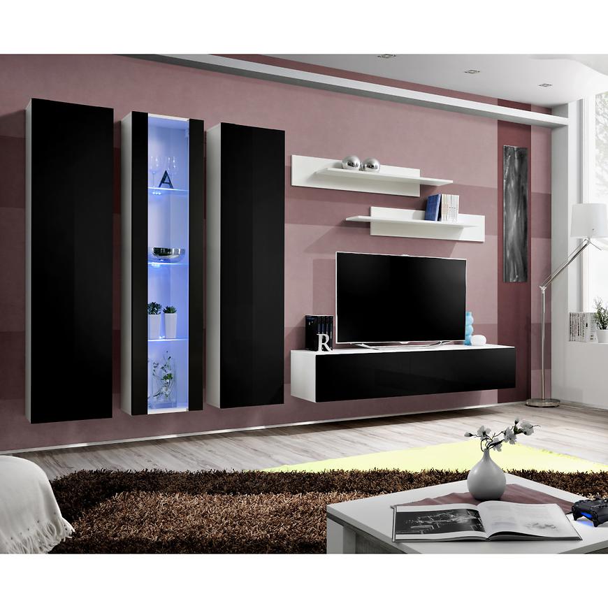 Obývací Stěna Fly C+Sklo Černá /BILY Ws Fy C4 Baumax