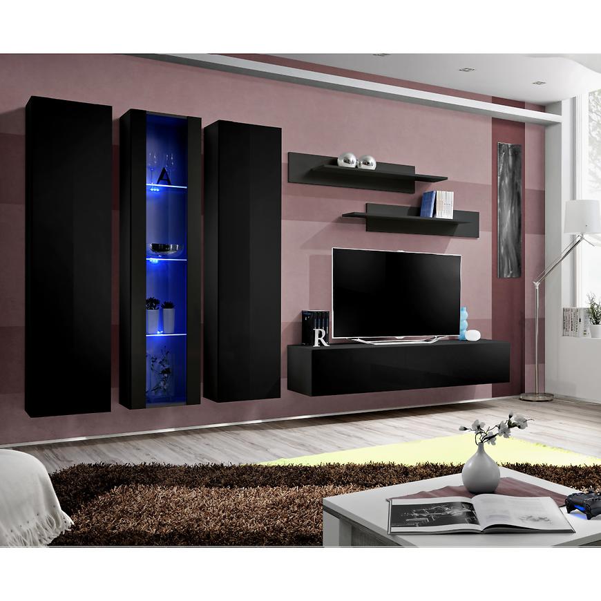 Obývací Stěna Fly C+Sklo Černá Zz Fy C4 Baumax