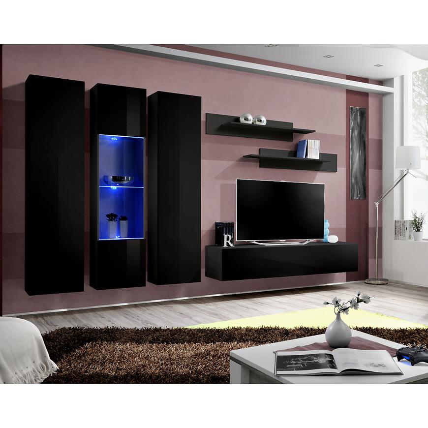 Obývací Stěna Fly C+Sklo Černá Zz Fy C5 Baumax