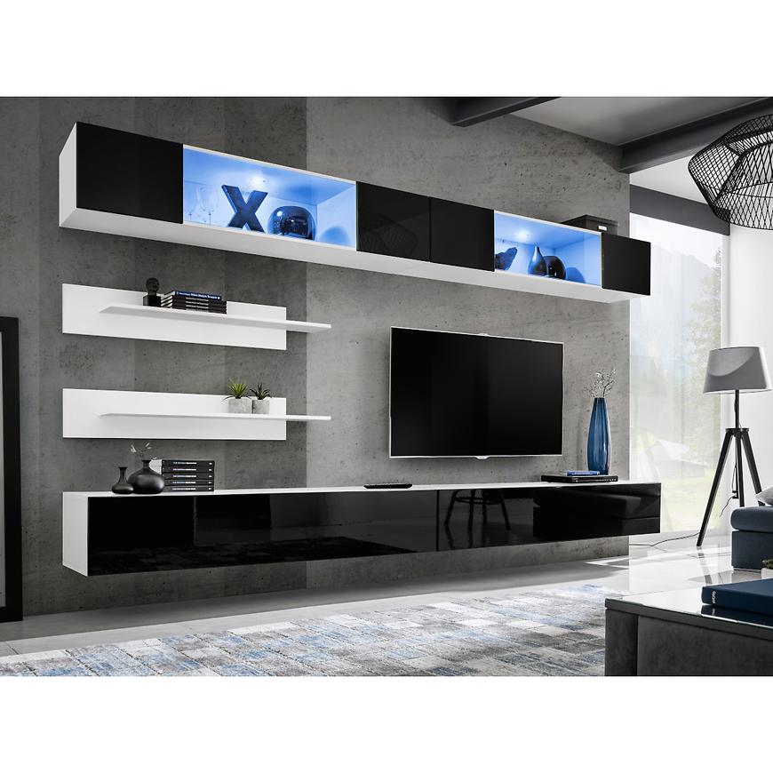 Obývací Stěna Fly I+Sklo Černá /BILY Ws Fy I3 Baumax