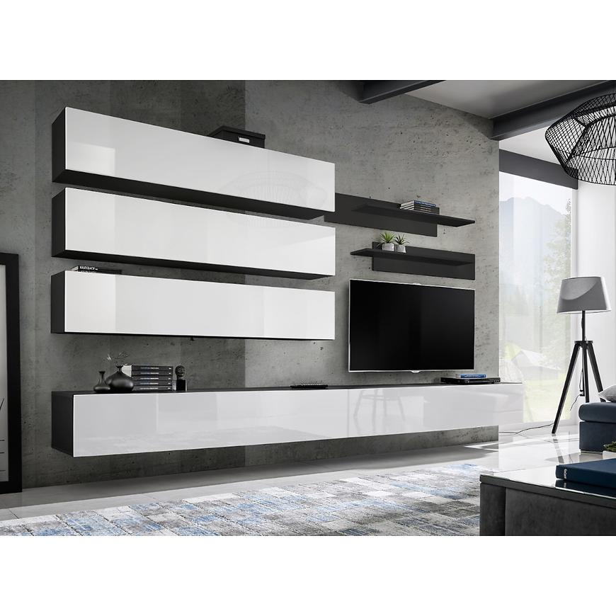 Obývací Stěna Fly J Bily/Černá Zw Fy J1 Baumax