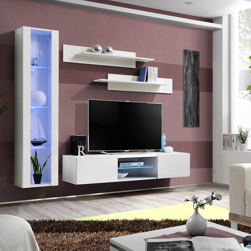 Obývací Stěna Fly R+Sklo Bily Ww Fy R2 Baumax