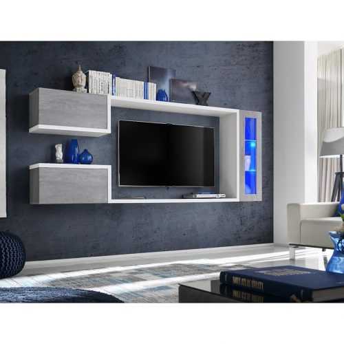 Obývací Stěna Galaxy 235cm Beton/Bílý Baumax