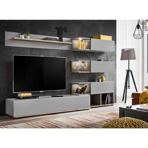 Obývací Stěna Silk 240cm Perlově Šedá / Wellington Baumax