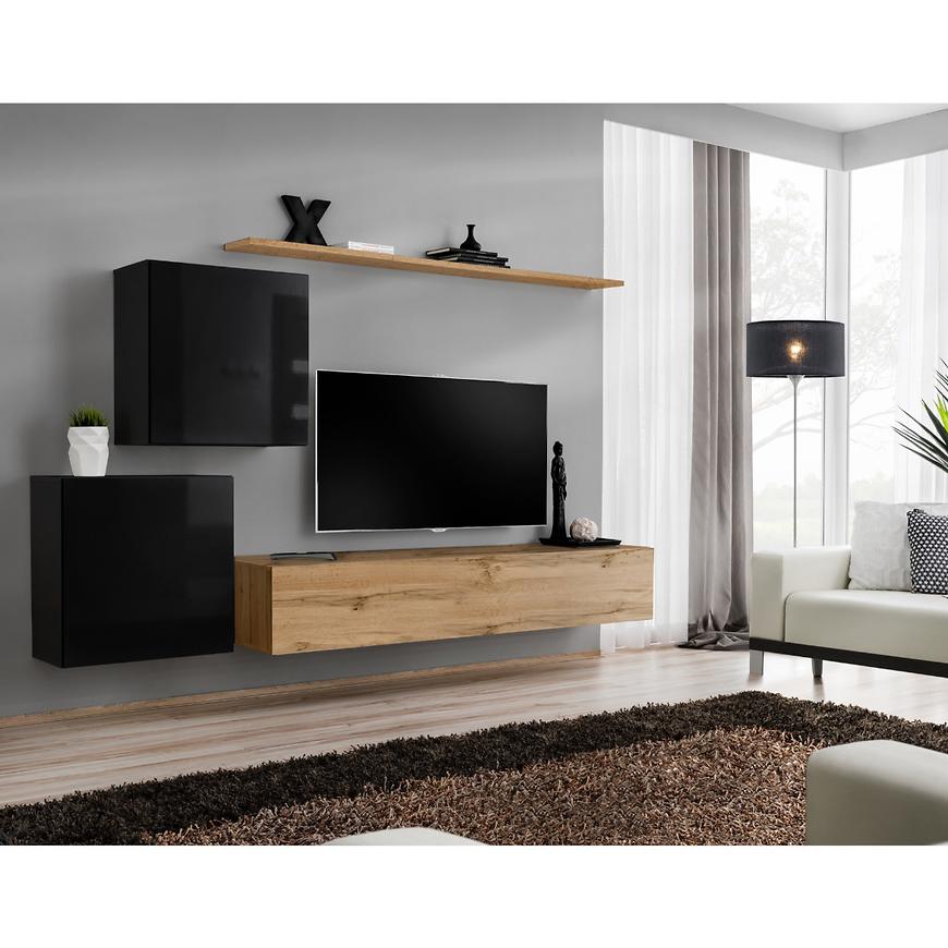 Obývací Stěna Switch V Černá/Wotan Baumax