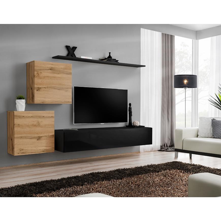 Obývací Stěna Switch V Wotan/Černá Baumax