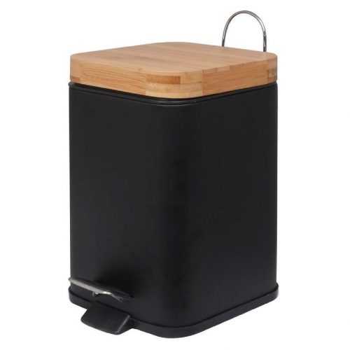 Odpadkový koš černý bambus tverec Sido-Blk 3l Baumax