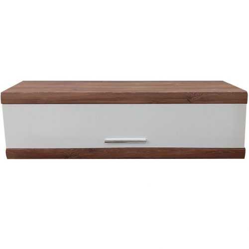 Police Coria 141cm Bílý Lesk/Dub Stirling Baumax