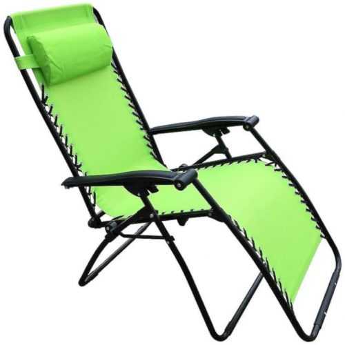 Polohovatelné křeslo zelené D-070 Baumax