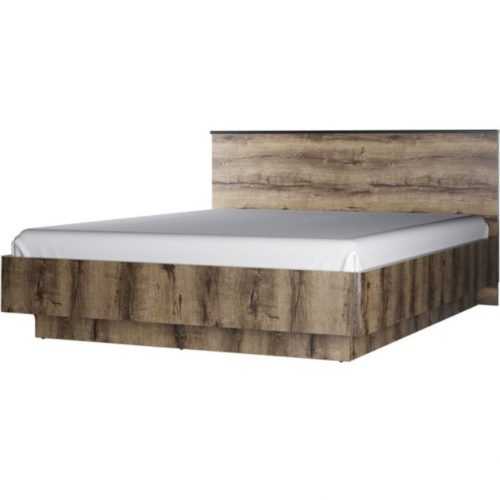 Postel Jagger s úložným prostorem 160 cm dub monastery/černá Baumax
