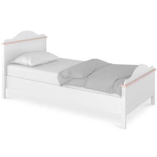 Postel Luna 104cm Bílý/Ružová Baumax