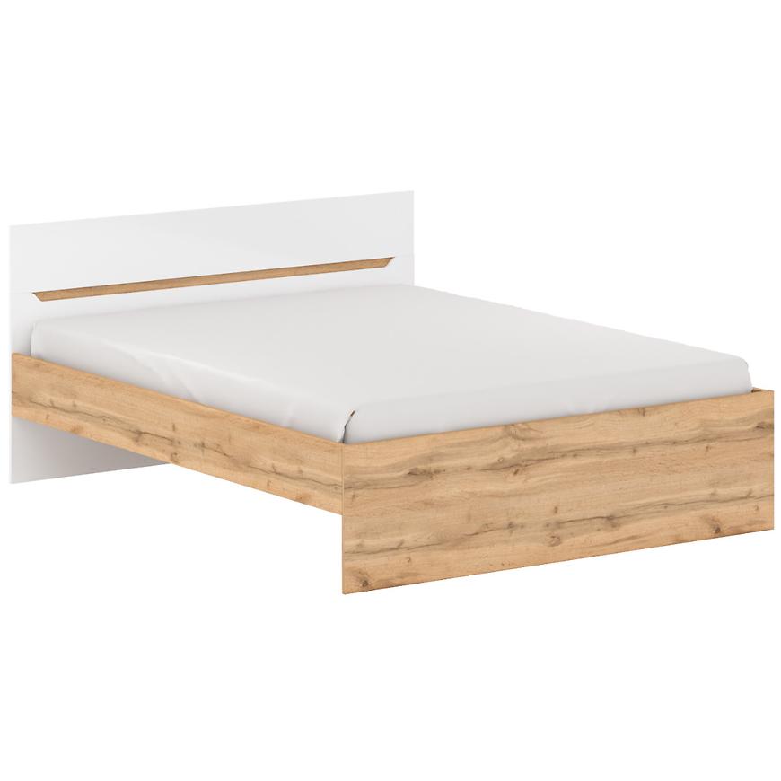 Postel Vincent 160x200 Bílá/Dub Wotan Baumax