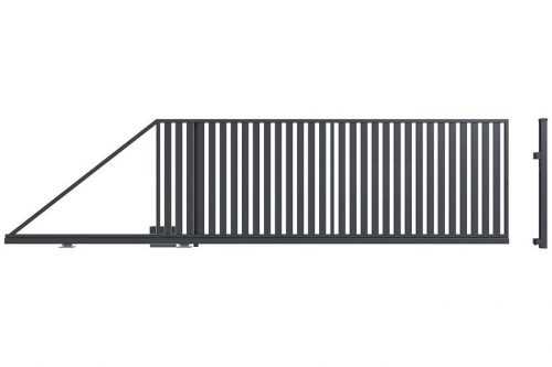 Posuvná brána AMIDA levá 149X400 S POHONEM W5752 Baumax