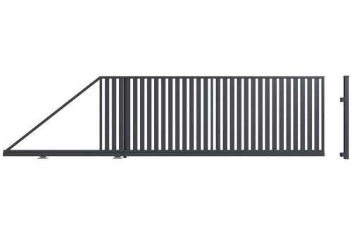Posuvná brána AMIDA pravá 149X400 S POHONEM W5754 Baumax