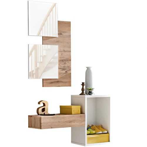 Předsíňová Stěna Easy I 100cm Wotan/Bílý Baumax