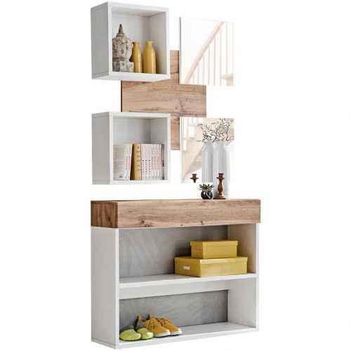 Předsíňová Stěna Easy IV 100cm Wotan/Bílý Baumax