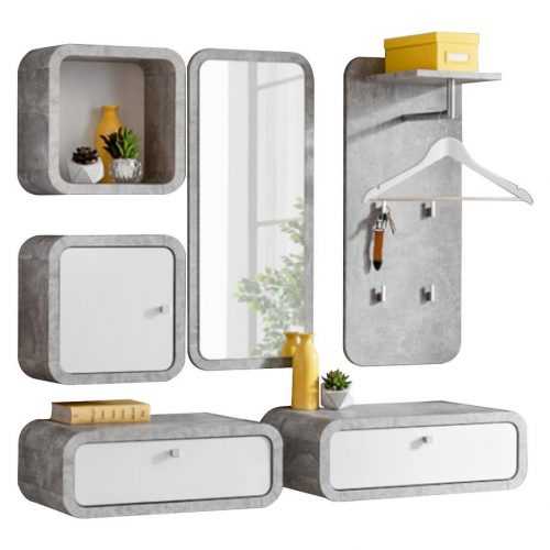 Předsíňová Stěna Wally VI 110cm Atelier/Bílý Baumax